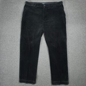 Polo Ralph Lauren Corduroy Pants Black Men 40x32 Vintage Straight Leg Cotton 80s